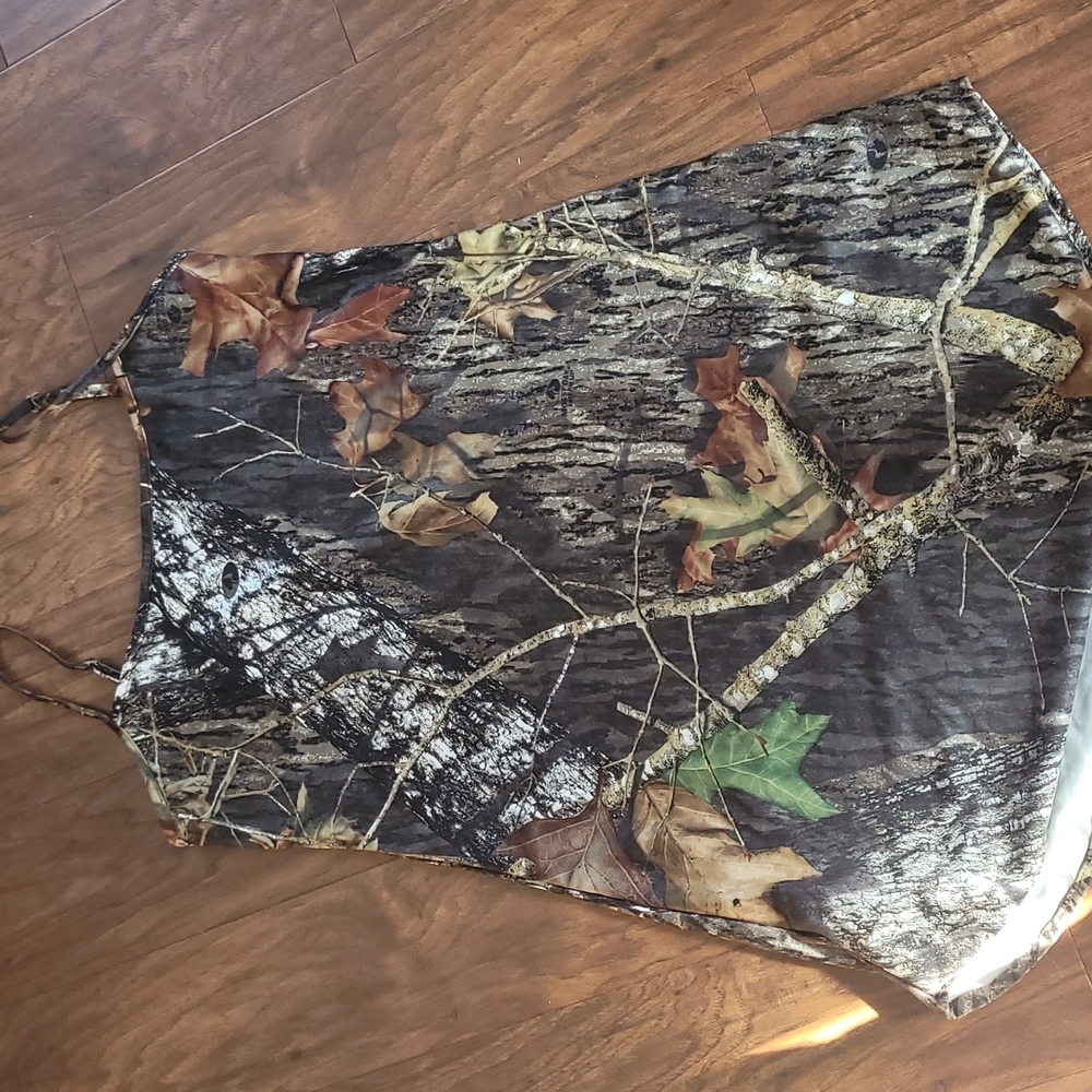 Classic Camouflage Slip Dress - Brown & Green